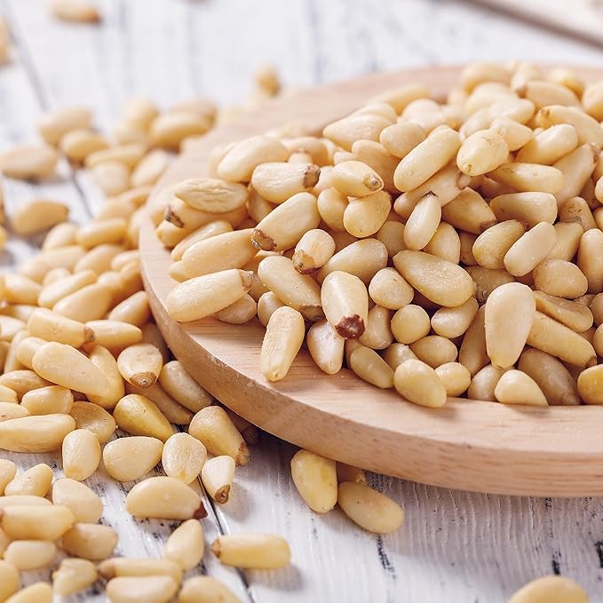 Pine Nuts Raw 2 Pounds | Whole & Natural Unsalted Pignolias | Healthy Protein Snack and Versatile for Cooking, Baking, Salads, Pesto Sauce |Vegan, Keto, Paleo Friendly, Gluten Free, Compare to Organic Pine Nut | Jaybee's