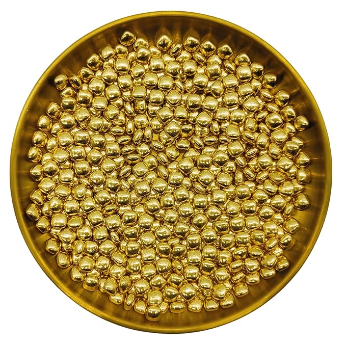 Super Gold Cube Sprinkles Edible Moon Cake Decorating Cake Decorations Cupcake Toppers Cookie Decorating Perfect for Cakes, Cupcakes, Desserts Toppings 3OZ