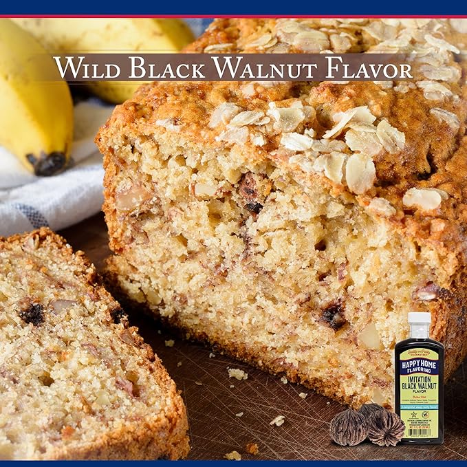 Happy Home Imitation Black Walnut Flavoring, Non-Alcoholic, Certified Kosher, 7 oz.
