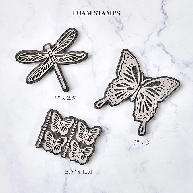 Martha Stewart, Flora and Fauna Stencils, Stamps, and Tools Kit, 13 pc