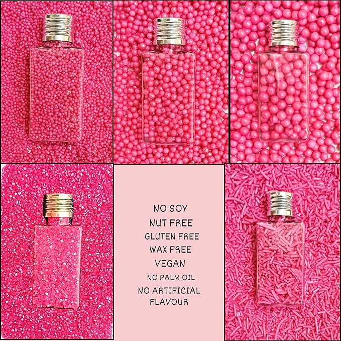 Confect Barbie Playtime Sprinkles Mix – Hot Pink Pearl Dragees, Jimmies & Sparkling Sugar – Assorted Pack of 5 Edible Sprinkles for Cake & Cupcake Decorating, Birthday Parties & Baking Fun | Vegan, Gluten-Free, Nut-Free, Soy-Free, Dairy-Free - 5 Oz