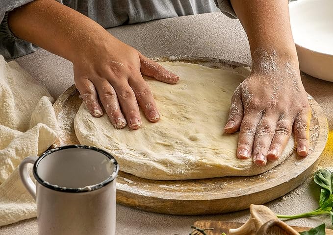 Food to Live Organic Italian Pizza Flour – Non-GMO Double Zero 00 Pizza Crust Mix, A Custom Blend of Soft Wheat Flour, Durum Wheat Semolina, and Spelt Sourdough. Unbleached, Extra Fine, Vegan, Bulk