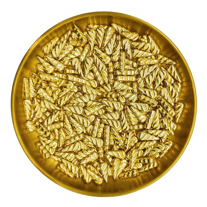 Super Gold Unicorn Horn Sprinkles Edible Unicorn Horn Cake Decorating Cake Decorations Cupcake Toppers Cookie Decorating Perfect for Cakes, Cupcakes, Desserts Toppings 3OZ