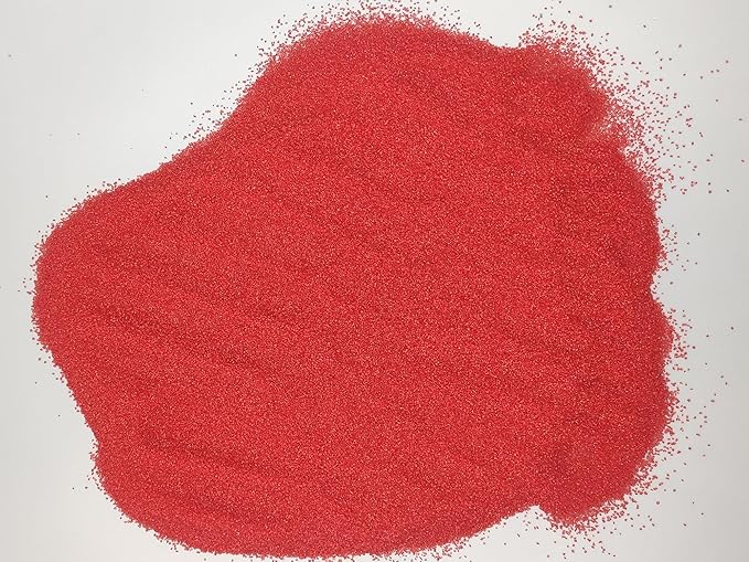Edible 5 Ounce Fine Decorative Red Sanding Sugar Sprinkles for Baking, Sparkling Crystals for Cakes, Cookies, Cupcakes, Ice Cream Topping and Rimming Sugar