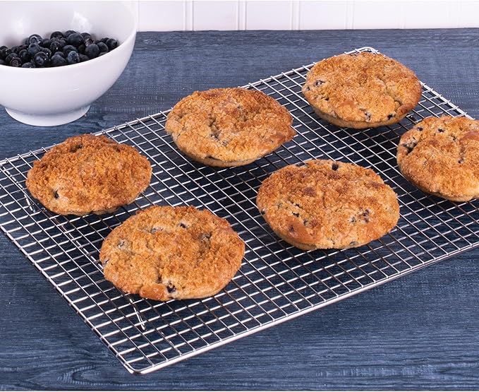 Mrs. Anderson's Baking 6-Cup Muffin Top Pan, Non-Stick European-Grade Silicone