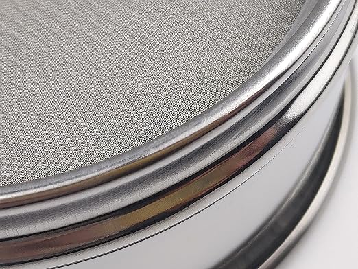 LABALPHA 120 Mesh Lab Sieves, Test Sieve #120 Mesh, 4'' Diameter, 304 Stainless Steel Wire Cloth (0.125mm)
