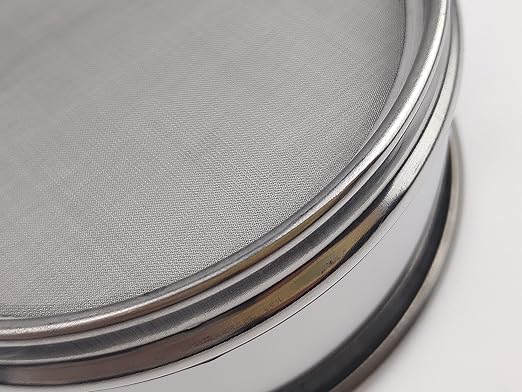LABALPHA 200 Mesh Lab Sieves, Test Sieve #200 Mesh, 4'' Diameter, 304 Stainless Steel Wire Cloth (0.075mm)