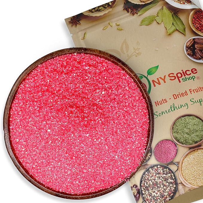 NY Spice Shop Pink Sanding Sugar for Easter - 1 Pound Sweet Colorful Edible Sprinkles For Candy Dish - Sugar Sprinkles For Cake Decorating Easter Basket & Dishes