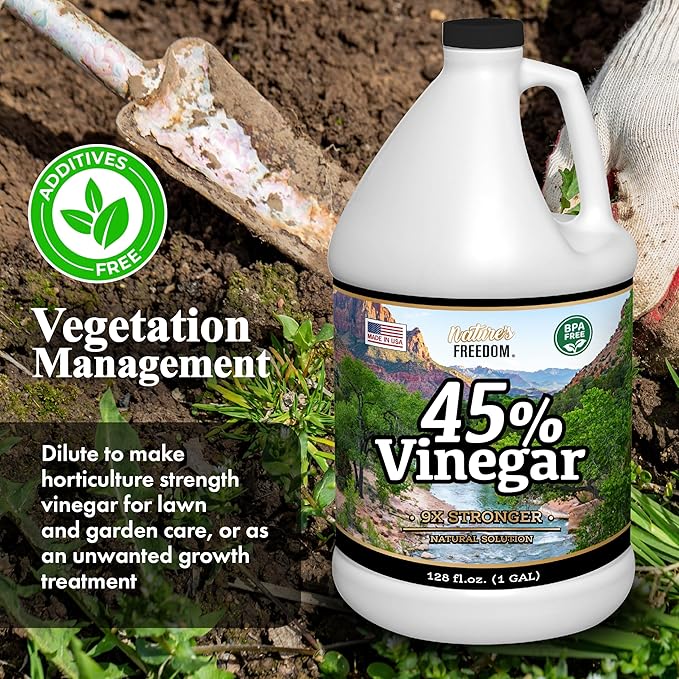 Nature's Freedom 45% High Strength Vinegar with Funnel