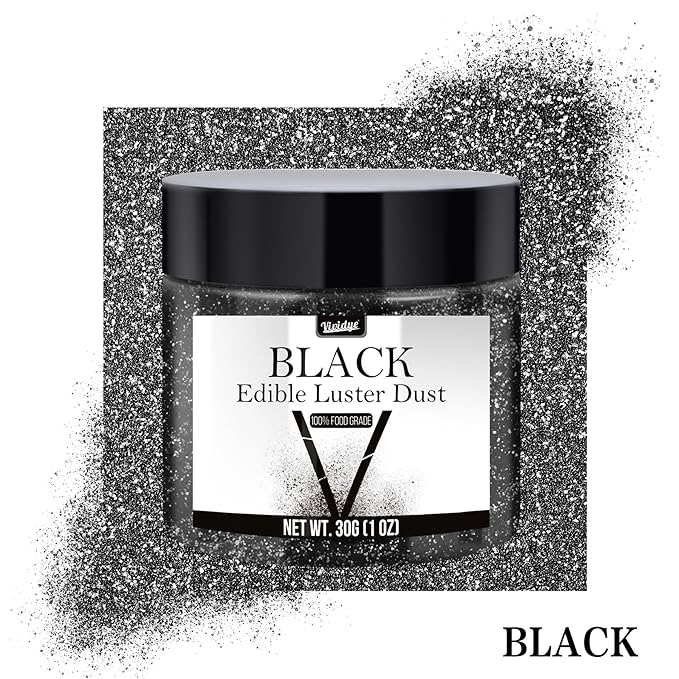 Edible Glitter - 30g / 1oz Luster Dust Edible Glimmer Powder for Sparkling Drinks, Foods, Wine, Cake - Food Grade Shimmer Dust Powder for Baking, Beverage, Cookies Decoration