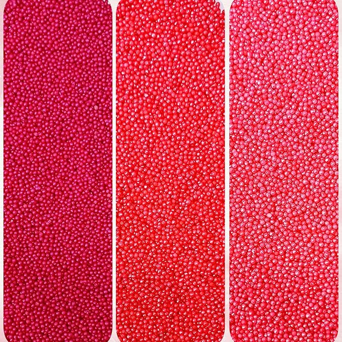 Confect Multicolor Pink Pearl Sprinkles Mix – Edible Baking Decorations for Cakes, Cupcakes, Cookies – Valentine’s & Anniversary Sprinkle Set – Pack of 5 | Vegan, Gluten-Free, Nut-Free, Soy-Free, Dairy-Free , Handcrafted Sprinkle- 5 Oz