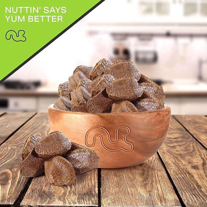 NUT CRAVINGS - Raw Brazil Nuts In Shell - Whole, (48oz - 3 LB) Bulk Nuts Packed Fresh in Resealable Bag - Healthy Protein Food Snack, All Natural, Keto, Vegan, Kosher