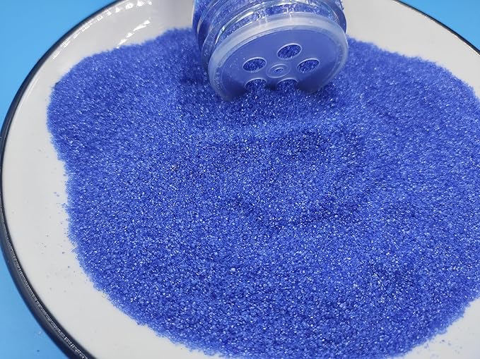 Edible 5 Ounce Fine Decorative RoyalBlue Sanding Sugar Sprinkles for Baking, Sparkling Crystals for Cakes, Cookies, Cupcakes, Ice Cream Topping and Rimming Sugar