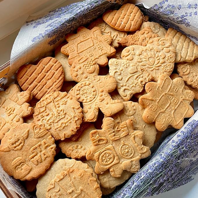 Embossing Rolling Pin BAMBOO – Dough and Clay Roller for Embossed Cookies and Pottery with Asian Bamboo Pattern, Cookie and Ceramic Stamp, Baking Gifts for Women by Algis Crafts