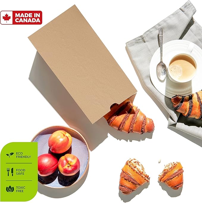 Paper Lunch Bags, Paper Grocery Bags, Durable Kraft Paper Bags, 4 Lb Capacity, Brown Pack of 500 Bags