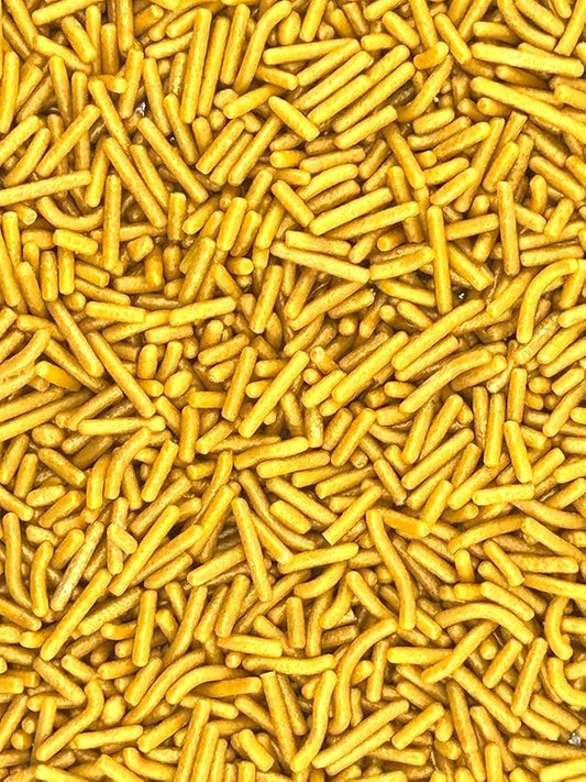 Gold Sprinkles for Baking Cakes, Cupcakes, Cookie Decorations, Ice Cream and Donut Toppings Edible Decorating Baking Supplies - 4 oz package (Gold)