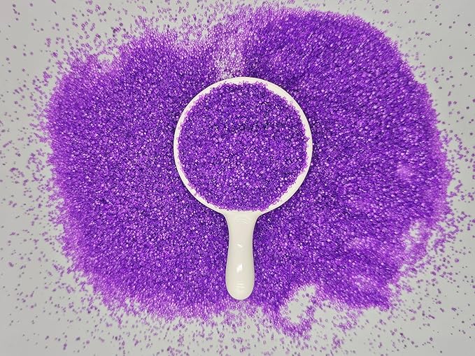 Edible 5 Ounce Coarse Decorative Purple Sanding Sugar Sprinkles for Baking, Sparkling Crystals for Cakes, Cookies, Cupcakes, Ice Cream Topping and Rimming Sugar