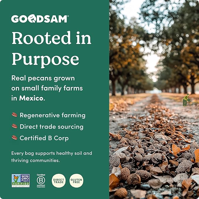 GoodSAM Coconut Praline Pecans | Holiday Snack | Non-GMO | Gluten-Free | Direct Trade | Supporting Small Family Farms | 6oz Pack of 2