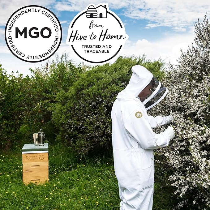 Manuka Doctor - MGO 1125+ Manuka Honey Monofloral, 100% Pure New Zealand Honey. Certified. Guaranteed. Raw. Non-GMO (8.75 oz)