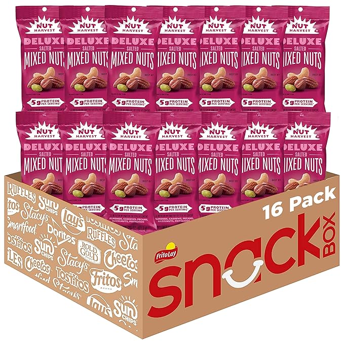 Nut Harvest, Deluxe Mixed Nuts, 2.25 Ounce (Pack of 16)