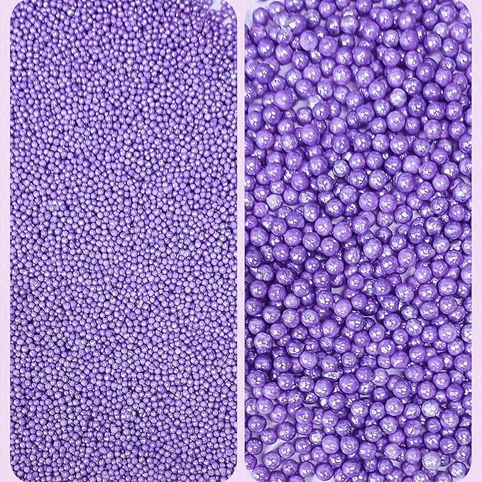 Confect Sprinkle Unicorn Paradise Edible Sprinkles – Assorted 5-Pack for Cake & Cupcake Decorating | Lavender Pearl Sprinkles Mix with Dragees, Jimmies & Sparkling Sugar | Vegan, Gluten-Free, Nut-Free – 5 Oz