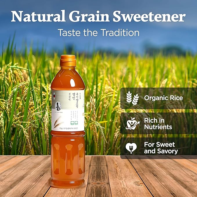 KANG BONG SEOK, Master Organic Rice Jocheong I Korea Food Master I Sugar Free Sweetener I Rice Syrup I Grain Syrup I Barley Malt Syrup I Cooking Sauce Seasoning I Pancake Syrup I 42 Oz.