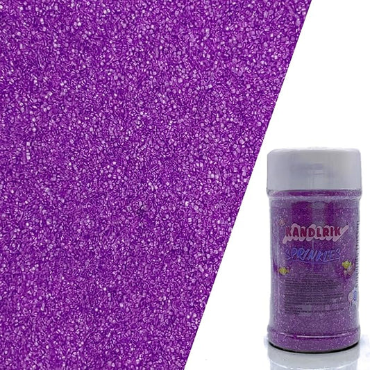 Edible Sanding Sugar Sprinkles for Cookie Decorating, Sugar Sprinkle Mix For Celebration Cakes, Cupcakes, Cookies, 3OZ (Purple)