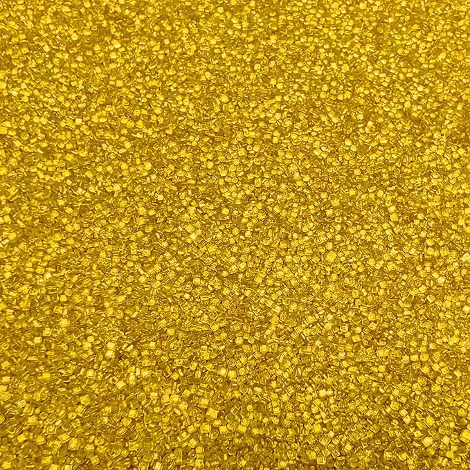 Edible Sanding Sugar Sprinkles for Cookie Decorating, Sugar Sprinkle Mix For Celebration Cakes, Cupcakes, Cookies, 3OZ (Gold)