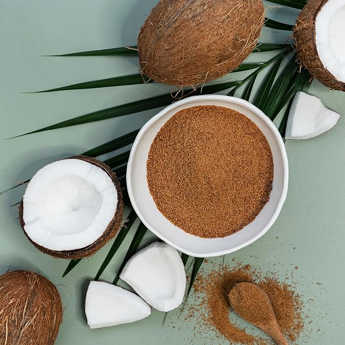 Yupik Organic Coconut Palm Sugar 2.2 lb (35.2 oz), USDA Certified, Non-GMO, Vegan, Gluten-Free, Kosher, Unrefined Natural, Sweetener & Brown Sugar Alternative for Baking & Cooking