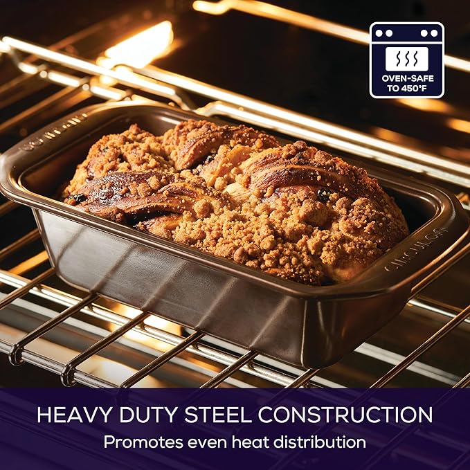 Circulon - 46013 Circulon Bakeware Meatloaf/Nonstick Baking Loaf Pan, 9 Inch x 5 Inch, Chocolate Brown