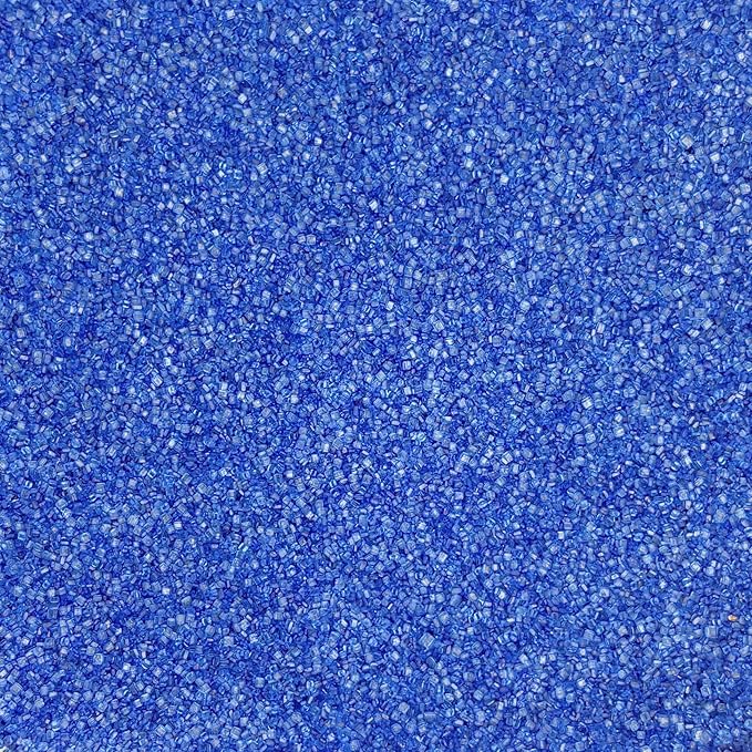 Edible Sanding Sugar Sprinkles for Cookie Decorating, Sugar Sprinkle Mix For Celebration Cakes, Cupcakes, Cookies, 3OZ (Royal Blue)