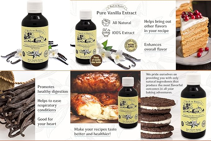 Back to Basics Vanilla (4.25 Oz (125ml) (Pack of 1), Dark)