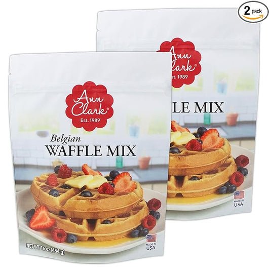 Ann Clark Gourmet Belgian Waffle Mix, 16 oz. (2 Pack)