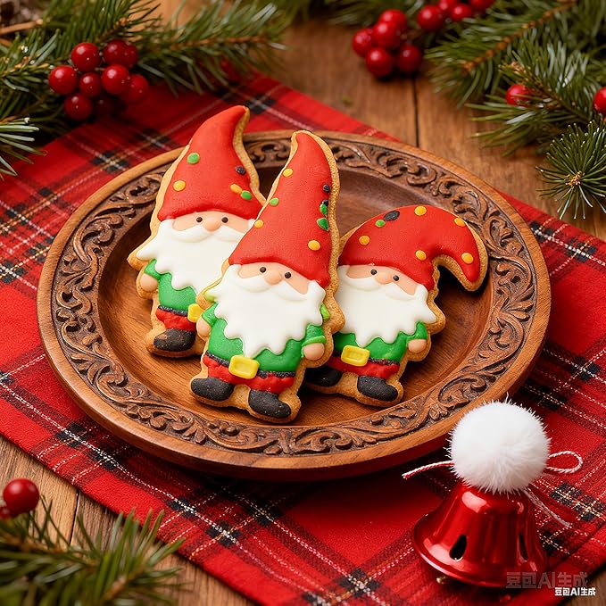 Gnome Cookie Cutter with Long Hat-5.2 Inch-Diswasher Safe-Holiday Cookie Cutters Fondant Biscui Cutters