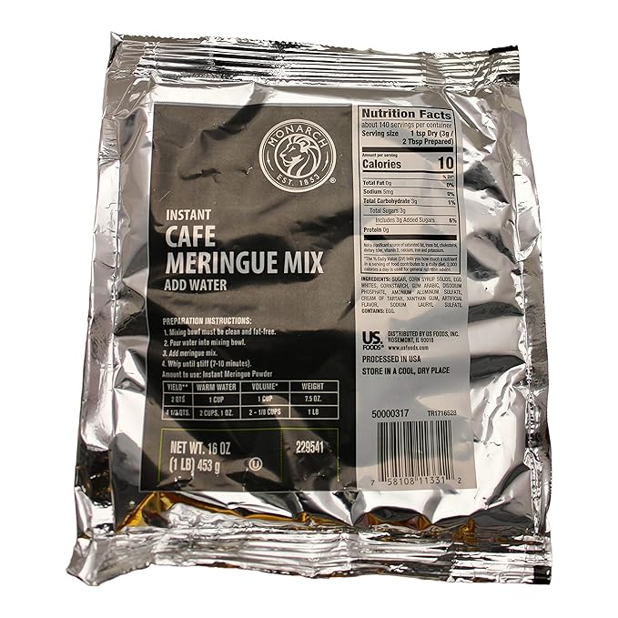 Instant Meringue Mix Powder, White Vanilla Meringue Powder for Baking, Royal Icing and Meringue