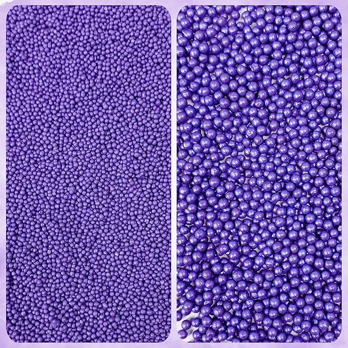 Confect Sprinkles for Cakes & Cupcakes – Fall Bash Purple Sprinkles – Edible Cake Topping for Cupcakes, Cookies, Desserts – Celebration Baking Decoration – Vegan, Gluten-Free, Nut-Free, Soy-Free, Dairy-Free , Handcrafted Sprinkle – 5 Oz