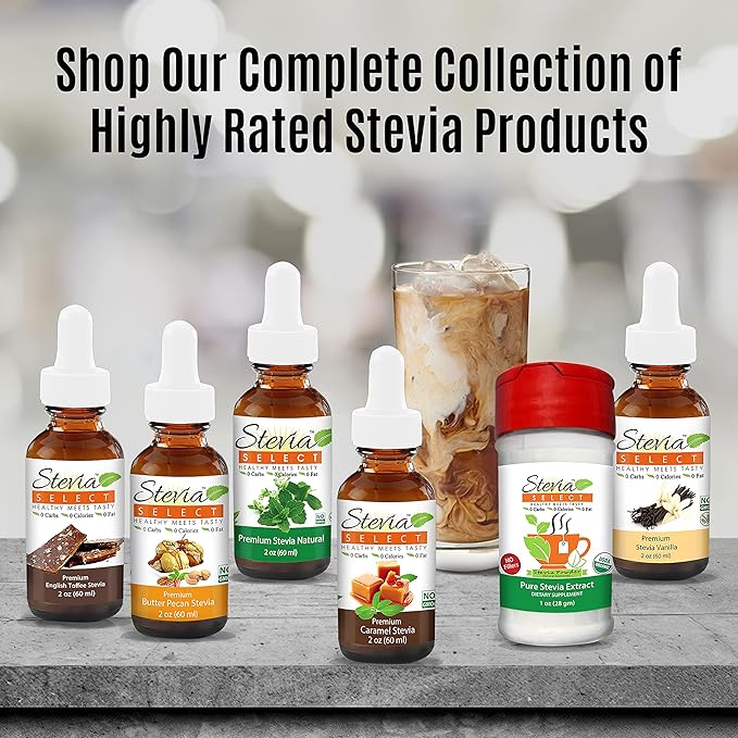 Stevia Select Dark Chocolate Pure Flavored Liquid Stevia – Zero Calorie Coffee, Tea, Drink & Baking Sweetener, All-Natural, No Erythritol, Keto-Friendly Sugar Alternative, 300 Servings – 2 Oz (1 Pack)