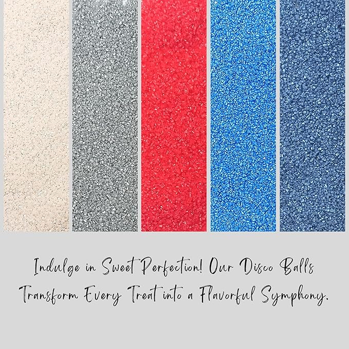 Confect Edible Cake Sprinkles | Patriotic Mix Red, White, Blue & Silver Sprinkles | Independence Day Sprinkles | Vegan, Gluten-Free, Soy-Free, Dairy-Free, Palm Oil-Free- 5 Oz