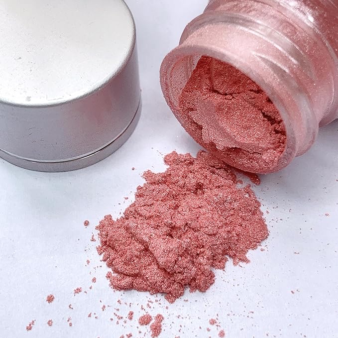 Shanlinly Pink Edible Luster Dust - 5 Grams Food Grade Cake Dust Shimmer Powdered, Edible Metallic Powder Food Coloring for Cake Decorating, Chocolates, Fondant, Drinks, Painting & More, Vegan