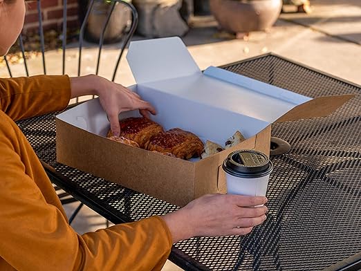 SCT Kraft One-Piece Non-Window Bakery Boxes, 19 x 14 x 4, Brown, Paper, 50/Carton