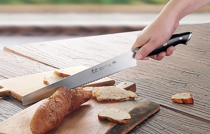Cangshan Z Series 62502 German Steel Forged Bread Knife, 10.25-Inch