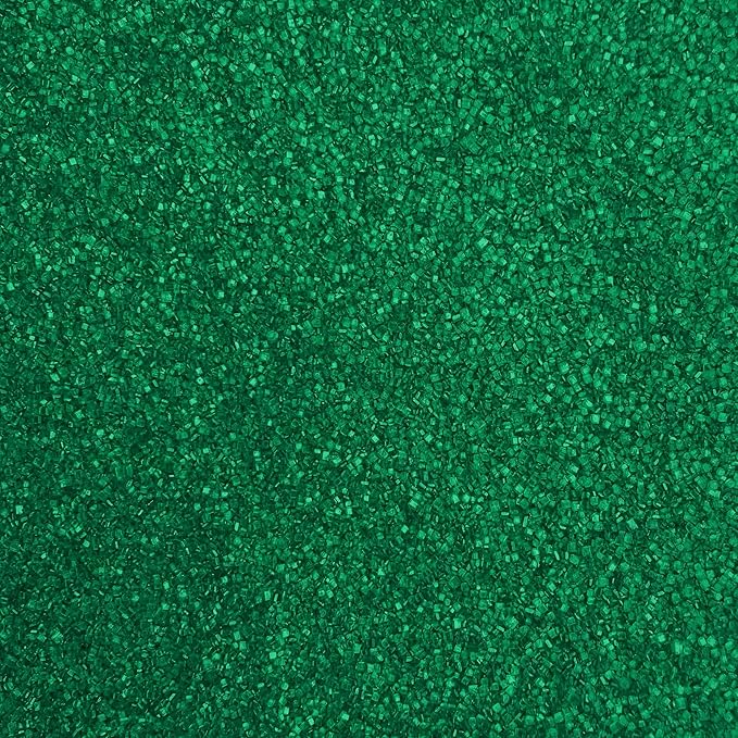 Edible Sanding Sugar Sprinkles for Cookie Decorating, Sugar Sprinkle Mix For Celebration Cakes, Cupcakes, Cookies, 3OZ (Dark Green)