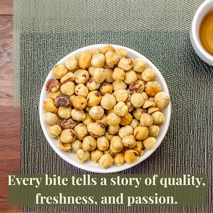 Roasted Lightly Salted Oregon 16 Oz Extra Large Hazelnuts Kosher and Gluten Free in Resealable Bag 1 Lb