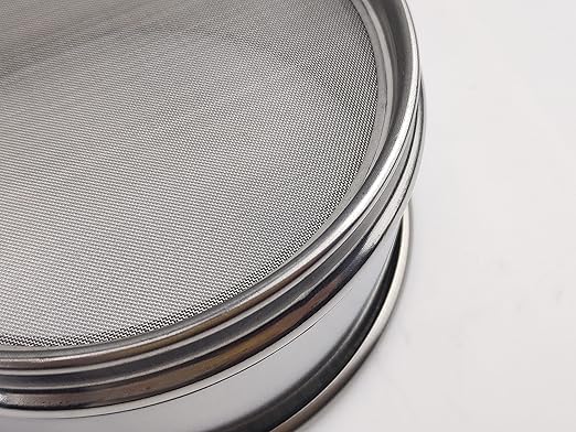LABALPHA 70 Mesh Lab Sieves, Test Sieve #70 Mesh, 4'' Diameter, 304 Stainless Steel Wire Cloth (0.22mm)