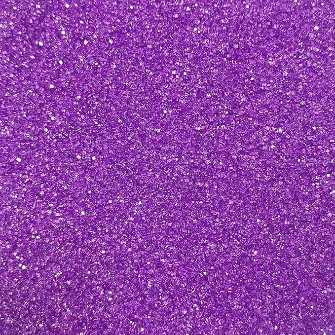 PhilaeEC Purple Sanding Sugar Edible Sparkling Crystals for Baking Cake Decoration Cookie Ice Cream Cupcake Toppers Wedding Party Valentines Halloween Christmas Supplies 5oz
