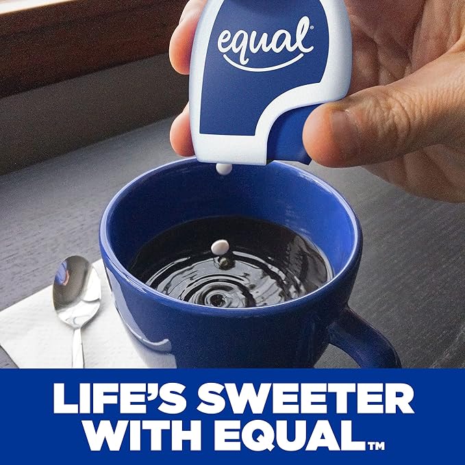 EQUAL 0 Calorie Sweetener Tablets, Aspartame and Acesulfame-K Sweetener, Sugar Substitute, Zero Calorie Sugar Substitute Tablets, Erythritol Free, 100 Ct (Pack of 1)