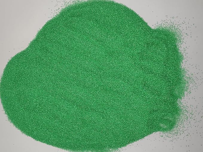 Edible 5 Ounce Fine Decorative Green Sanding Sugar Sprinkles for Baking, Sparkling Crystals for Cakes, Cookies, Cupcakes, Ice Cream Topping and Rimming Sugar
