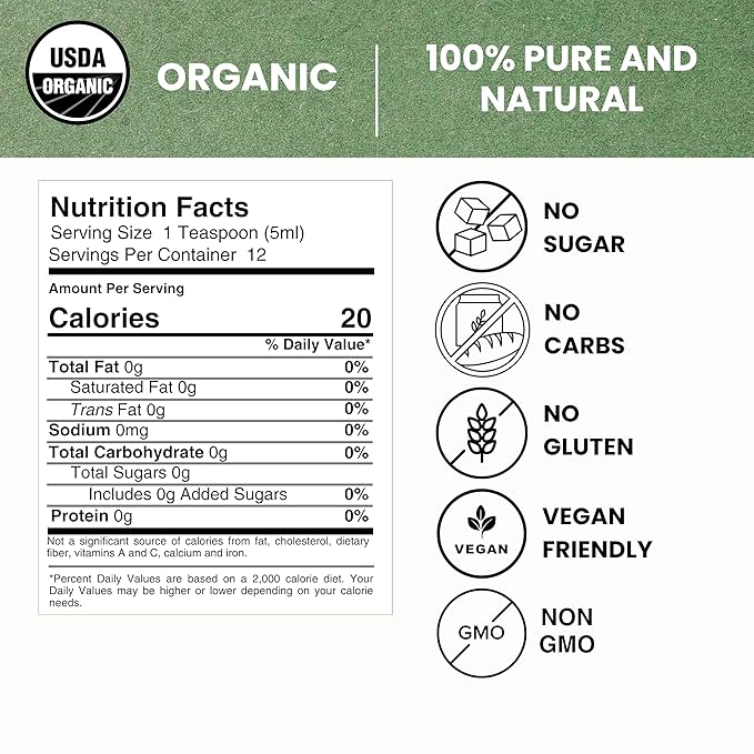 Organic Cinnamon Flavoring Extract for Baking, Ice Cream, Drinks, and Candy - 2 oz - Water-Soluble - By Harvest Moon Delights - Pure Cinnamon Extract, Flavoring, Flavor