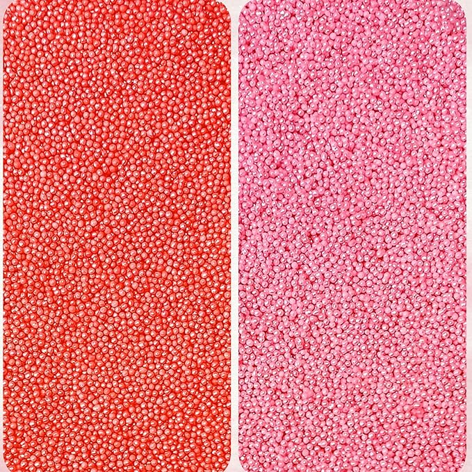 Confect Multicolor Pink Pearl Sprinkles Mix – Edible Baking Decorations for Cakes, Cupcakes, Cookies – Valentine’s & Anniversary Sprinkle Set – Pack of 5 | Vegan, Gluten-Free, Nut-Free, Soy-Free, Dairy-Free , Handcrafted Sprinkle- 5 Oz