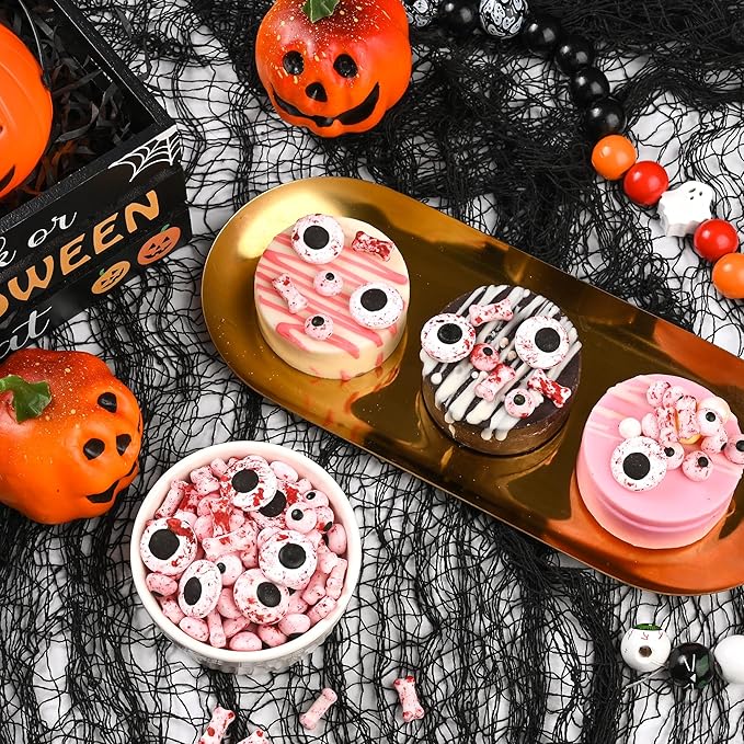 Halloween Sprinkles for Cake Decorating, Blood Eyeball & Bone Sprinkles Perfect for Halloween Dessert Party 3.52 Ounce